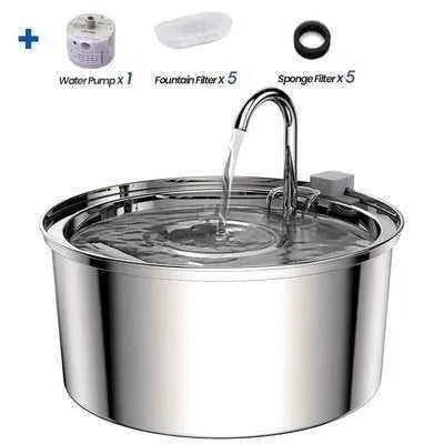 Magical Stainless Steel Cat Fountain - Finnigan's Play Pen
