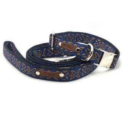 Majestic Cotton Dog Collar with Custom Engraving - Finnigan's Play Pen