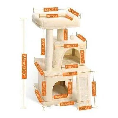 PAWZ Road Deluxe Cat Tree Condo - Finnigan's Play Pen