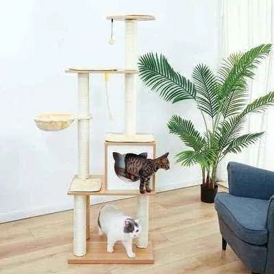 PAWZ Road Deluxe Cat Tree Condo - Finnigan's Play Pen