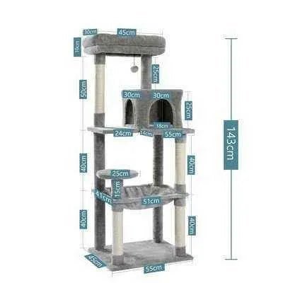 PAWZ Road Deluxe Cat Tree Condo - Finnigan's Play Pen