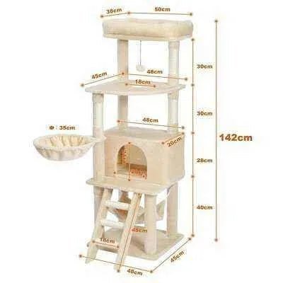 PAWZ Road Deluxe Cat Tree Condo - Finnigan's Play Pen