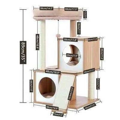 PAWZ Road Deluxe Cat Tree Condo - Finnigan's Play Pen