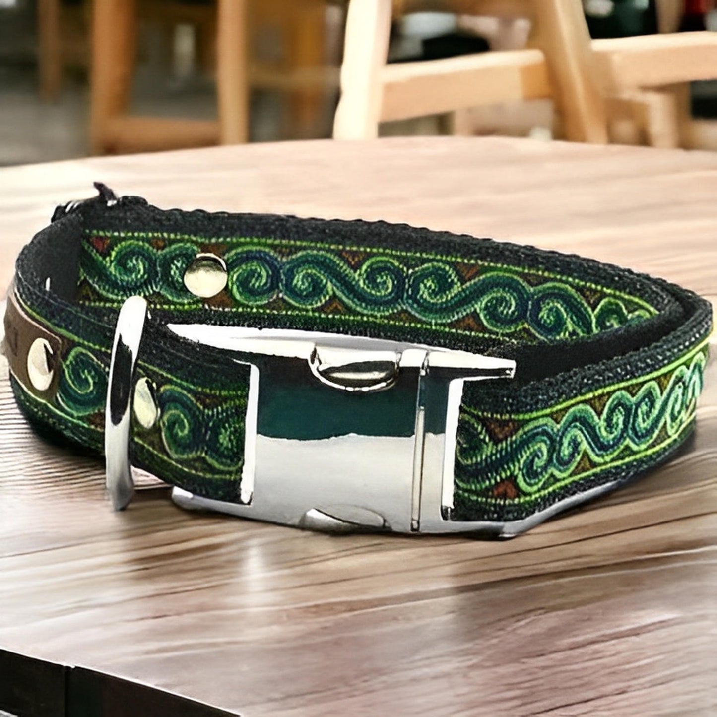 Personalised Cotton Dog Collar for Medium Breeds - Finnigan's Play Pen