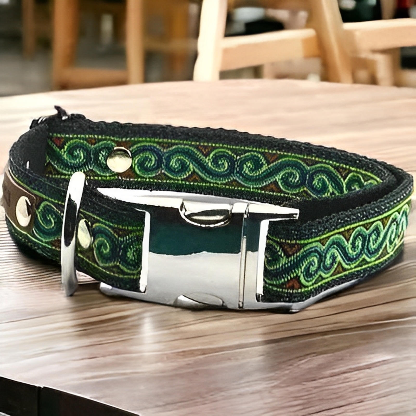 Personalised Cotton Dog Collar for Medium Breeds - Finnigan's Play Pen