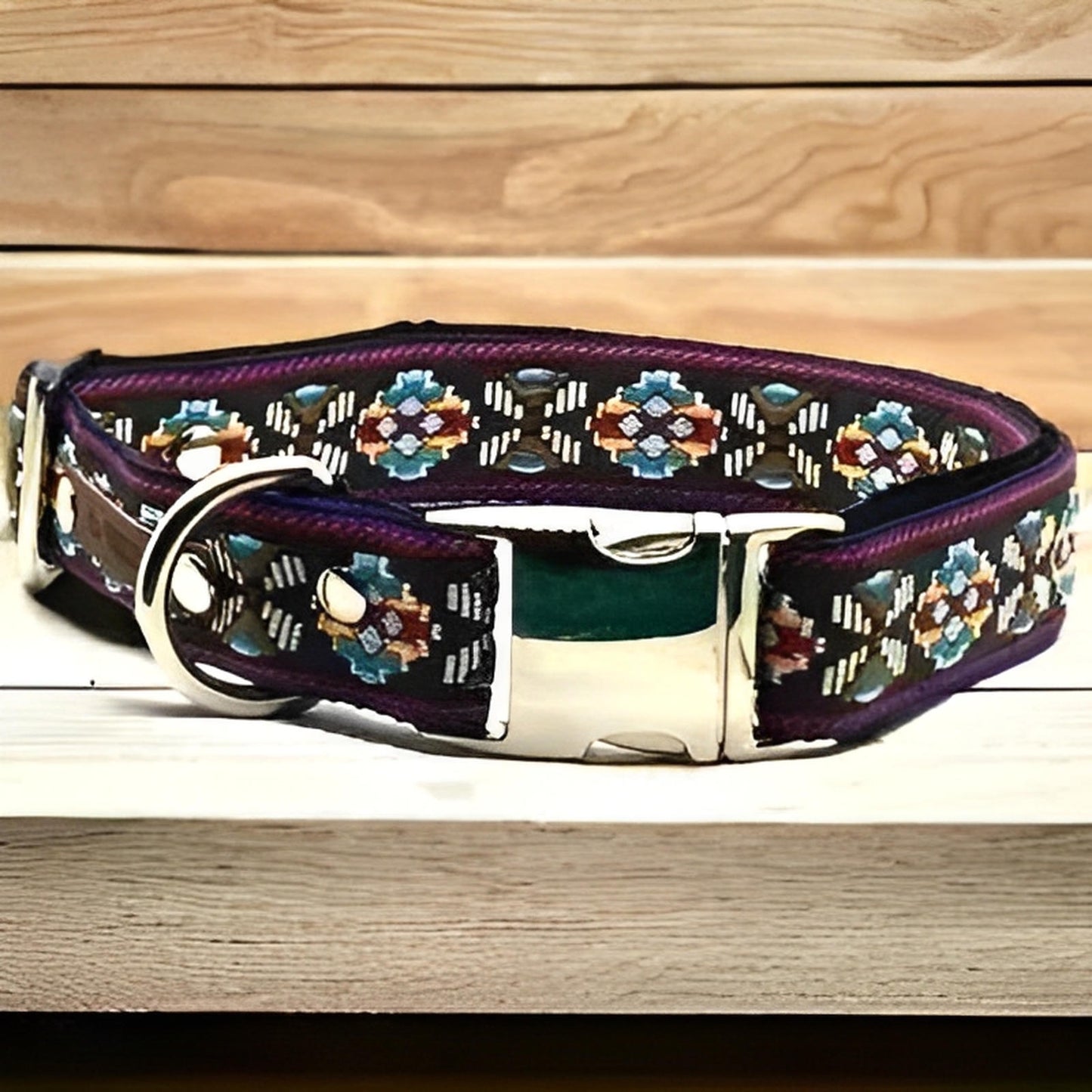 Personalised Designer Cotton Dog Collar - Finnigan's Play Pen