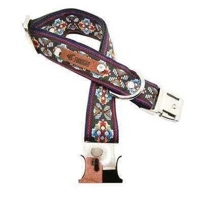 Personalised Designer Cotton Dog Collar - Finnigan's Play Pen