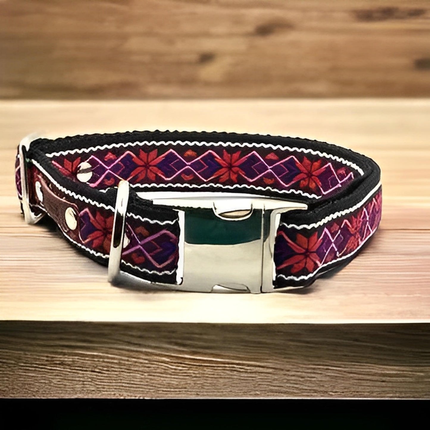 Personalised Large Breed Cotton Dog Collar - Finnigan's Play Pen