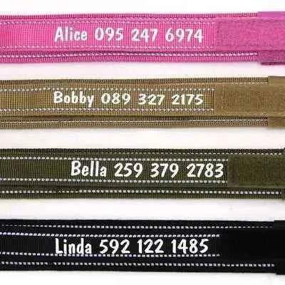 Personalised Military Dog Collar for Stylish Large Dogs with Reflective Handle - Finnigan's Play Pen