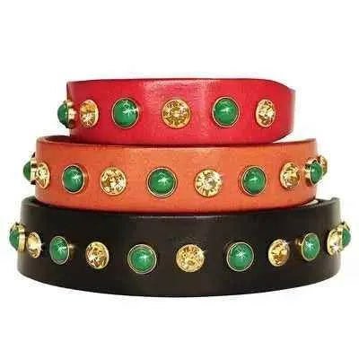 Regal Diamonds Leather Pet Dog Collar š¶ - Finnigan's Play Pen