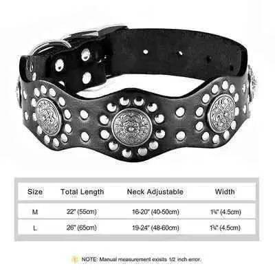Regal Paws Rugged Chic Leather Dog Collar - Finnigan's Play Pen