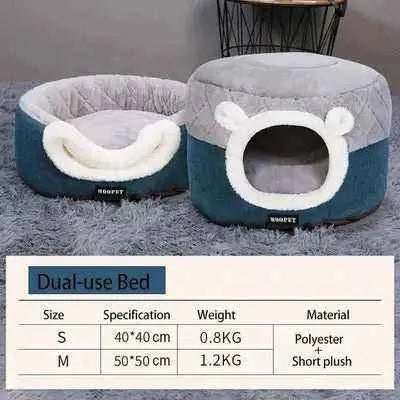Snuggle Haven Pet Bed š¾ Cozy Convertible Cat House & Cushion - Finnigan's Play Pen