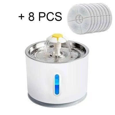 Stainless Steel Cat Water Fountain: Hydration Station for Cats - Finnigan's Play Pen