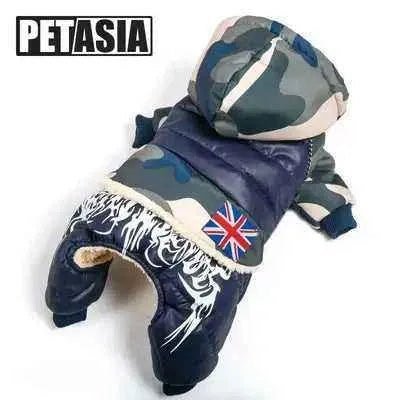 Stylish Camo Chic Winter Dog Jacket - Finnigan's Play Pen