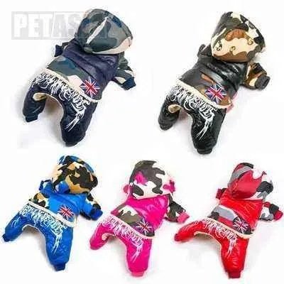 Stylish Camo Chic Winter Dog Jacket - Finnigan's Play Pen