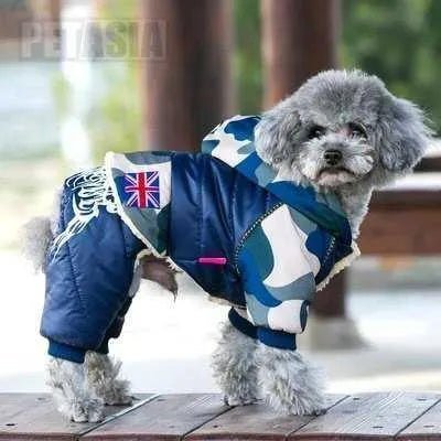 Stylish Camo Chic Winter Dog Jacket - Finnigan's Play Pen