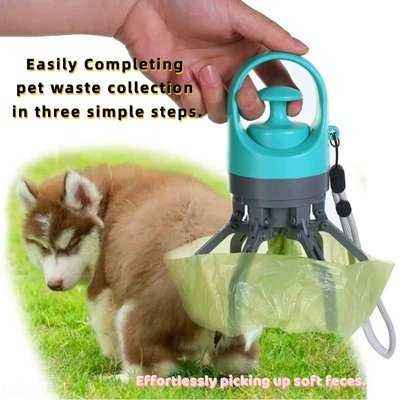 Dog Waste Picker Pet Poop Scooper In Six Claws Design With Long Handle Dog Waste Picker For Walking Large And Small Dogs - Finnigan's Play Pen