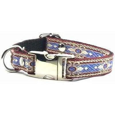Bespoke Elegance Custom Cotton Pup Collar with Engraved Charm - Finnigan's Play Pen