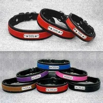 Big Dog's Personalised Leather Collar - Finnigan's Play Pen