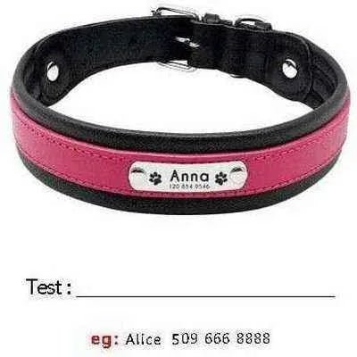 Big Dog's Personalised Leather Collar - Finnigan's Play Pen
