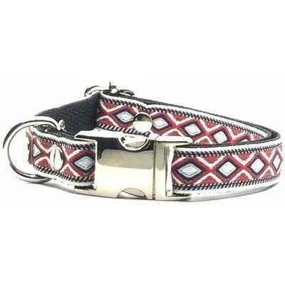 Designer Engraved Cotton Dog Collar No.19s - Finnigan's Play Pen
