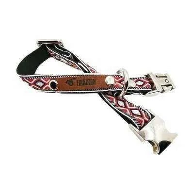 Designer Engraved Cotton Dog Collar No.19s - Finnigan's Play Pen