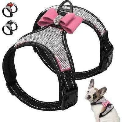 Diamond Dream Reflective Rhinestone Dog Harness - Finnigan's Play Pen