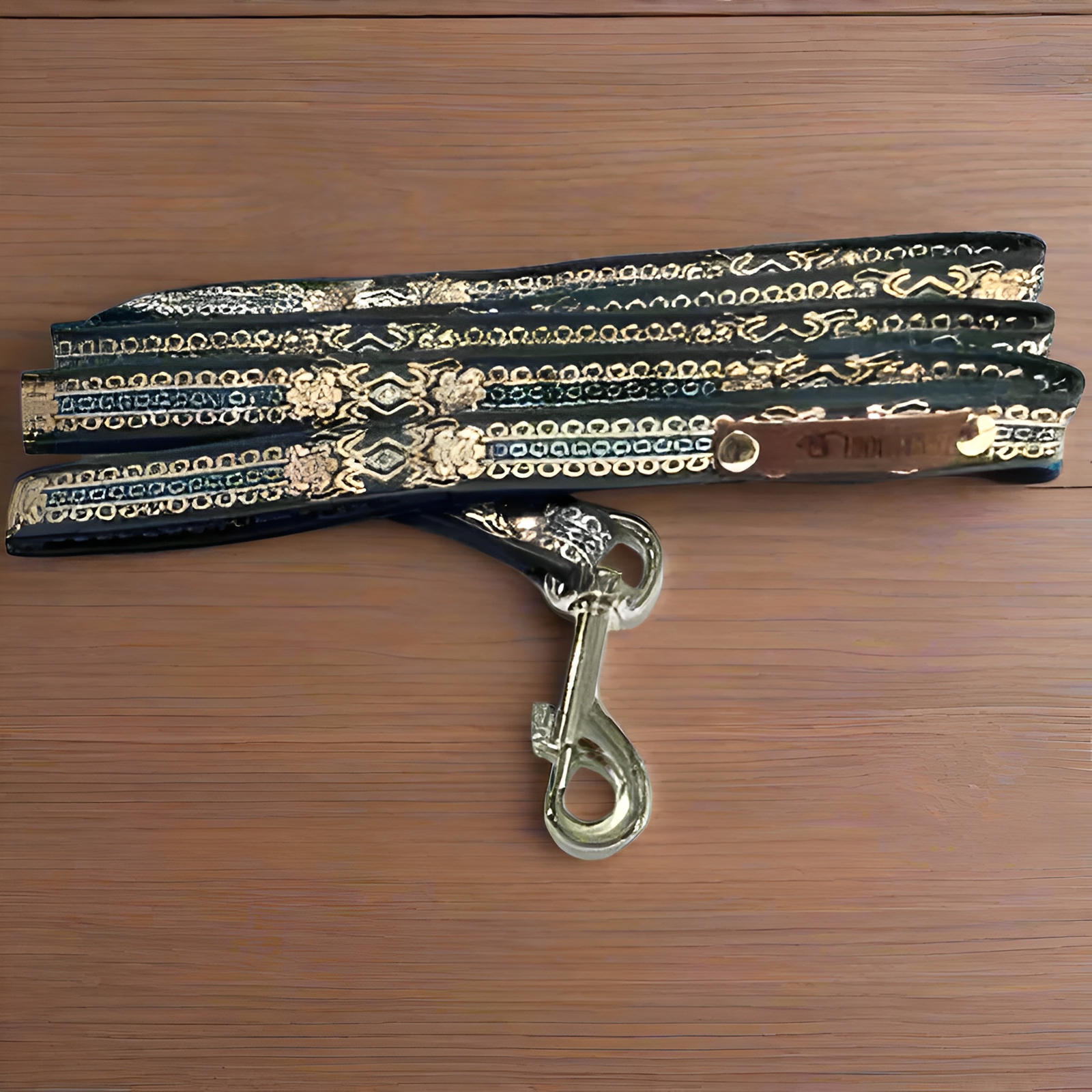 Finnigan's Luxury Pup Lead with Customised Metallic Buckle - Finnigan's Play Pen