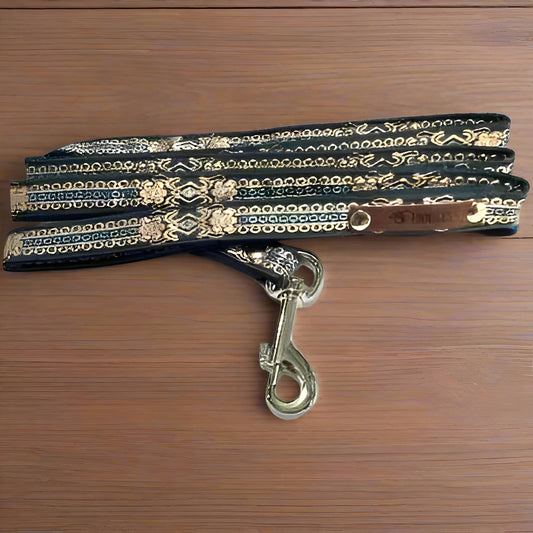 Finnigan's Luxury Pup Lead with Customised Metallic Buckle - Finnigan's Play Pen
