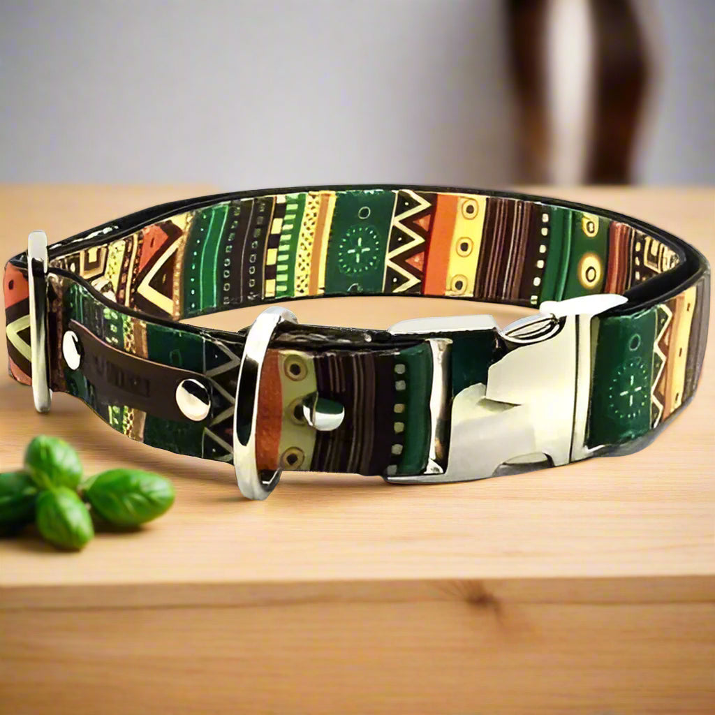 Majestic Cotton Couture Dog Collar for Large Breeds - Finnigan's Play Pen