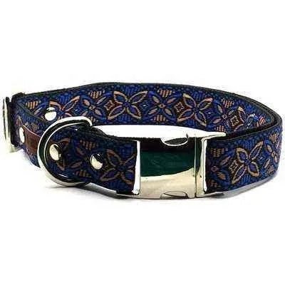 Majestic Cotton Dog Collar with Custom Engraving - Finnigan's Play Pen