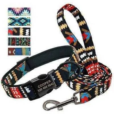 Personalised Dog Collar & Leash Set - Finnigan's Play Pen