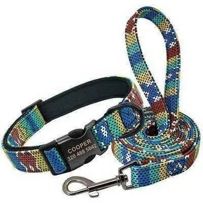 Personalised Dog Collar & Leash Set - Finnigan's Play Pen