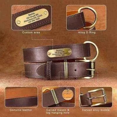 Personalised Leather Dog Fashion Set š¾ - Finnigan's Play Pen