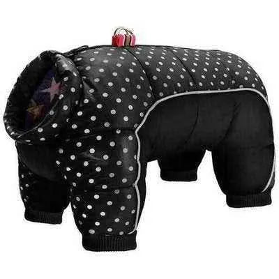 Rose Gold Elegance Reflective Winter Dog Coat