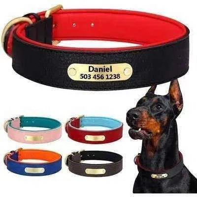 Royal Paws Personalised Leather Dog Collar - Finnigan's Play Pen
