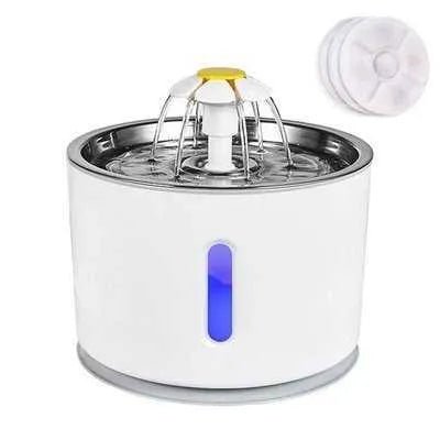 Stainless Steel Cat Water Fountain: Hydration Station for Cats - Finnigan's Play Pen
