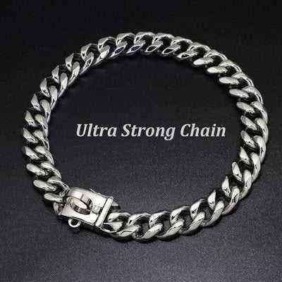 Stainless Steel Dog Chain Collar & Leash Set: Strength meets Style