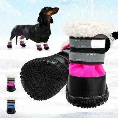 Winter Elegance Dog Snow Boots: Snug & Stylish for Winter Walks! - Finnigan's Play Pen