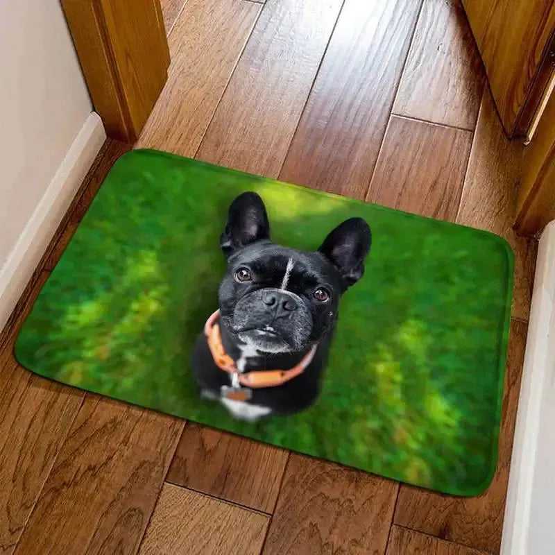 unny Front Entrance Door Carpet 3D Animals Dog Floor Carpets for Living Room Bedroom Non-Slip Kitchen Mats