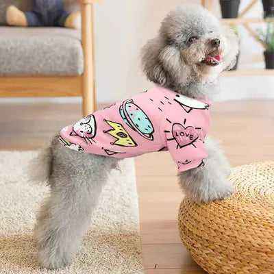 Cute Small Dog Clothes Soft Cotton Puppy Cat Christmas Clothing Spring Autumn Medium Cats Dogs Sweater Chihuahua Yorkshire