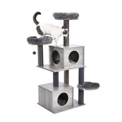 Sky City Kitty Castle: Modern Cat Tree Adventure