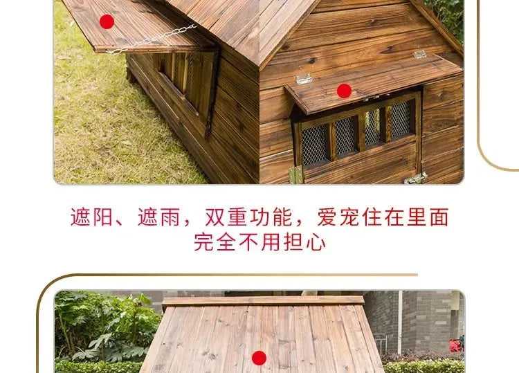 Large Size Corral Dog House Supplies Booth Small Wooden Puppy Dog House Camping Home Casinha De Pet Cachorro Dog Furniture Fg26