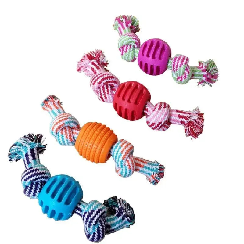 Bite Resistant Dog Rope Toy for Dogs Bite Resist Interactive Cotton Bone Small Puppy Chew Knot Teeth Cleaning Rope Dogs Toys