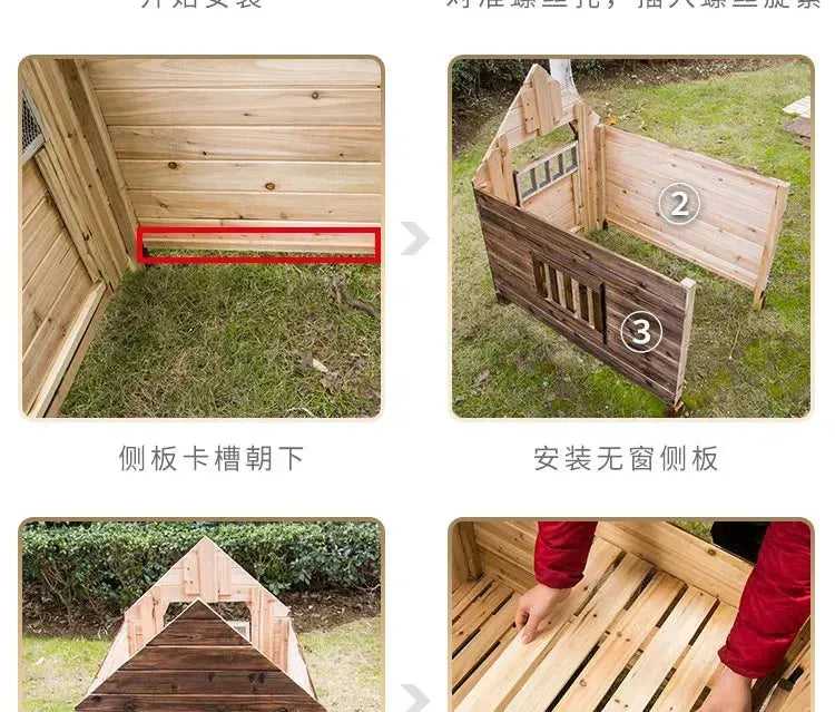 Large Size Corral Dog House Supplies Booth Small Wooden Puppy Dog House Camping Home Casinha De Pet Cachorro Dog Furniture Fg26