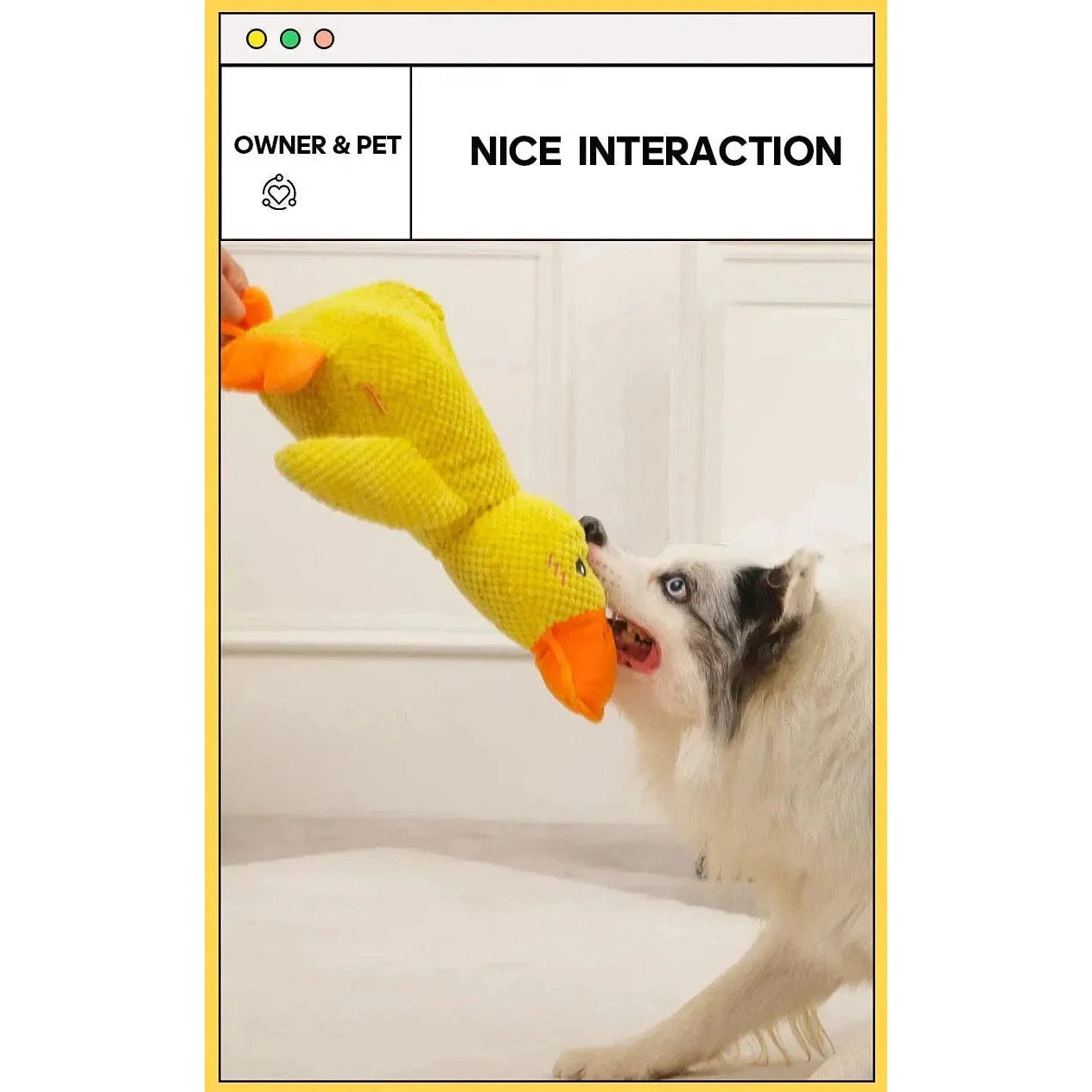 Dog Toy Stomping Duck Bite Resistant Grinding Teeth Cleaning Large Dog Interactive Entertainment Puppy Boredom Pet Plush Toy