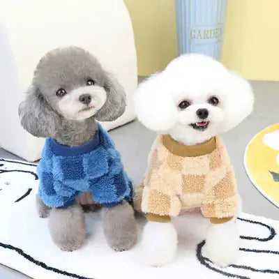Warm Fleece Dog Pajamas Winter Dog Clothes For Small Mediums Dogs Cats Jumpsuit Chihuahua Overalls Yorkies Costume Pet Outfit