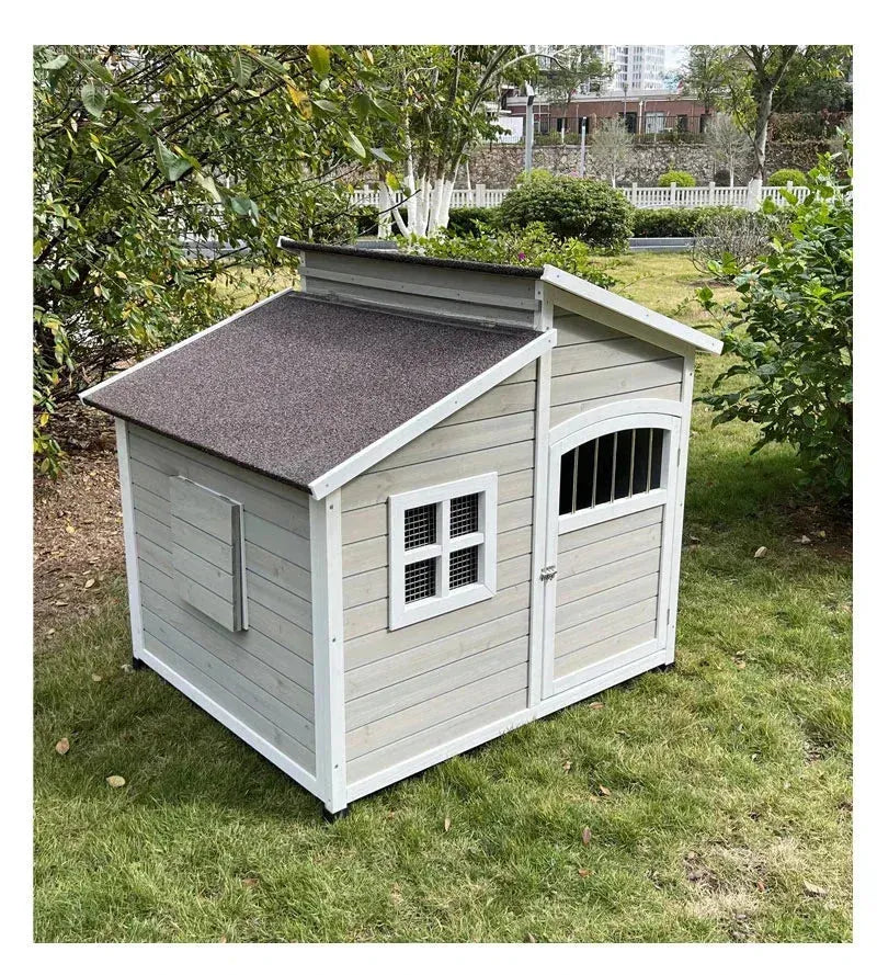 Four Seasons Universal Warm Large Dog House Wooden Dog Kennels Outdoor Rainproof Pet Kennel Indoor Garden Dog House Type Kennel