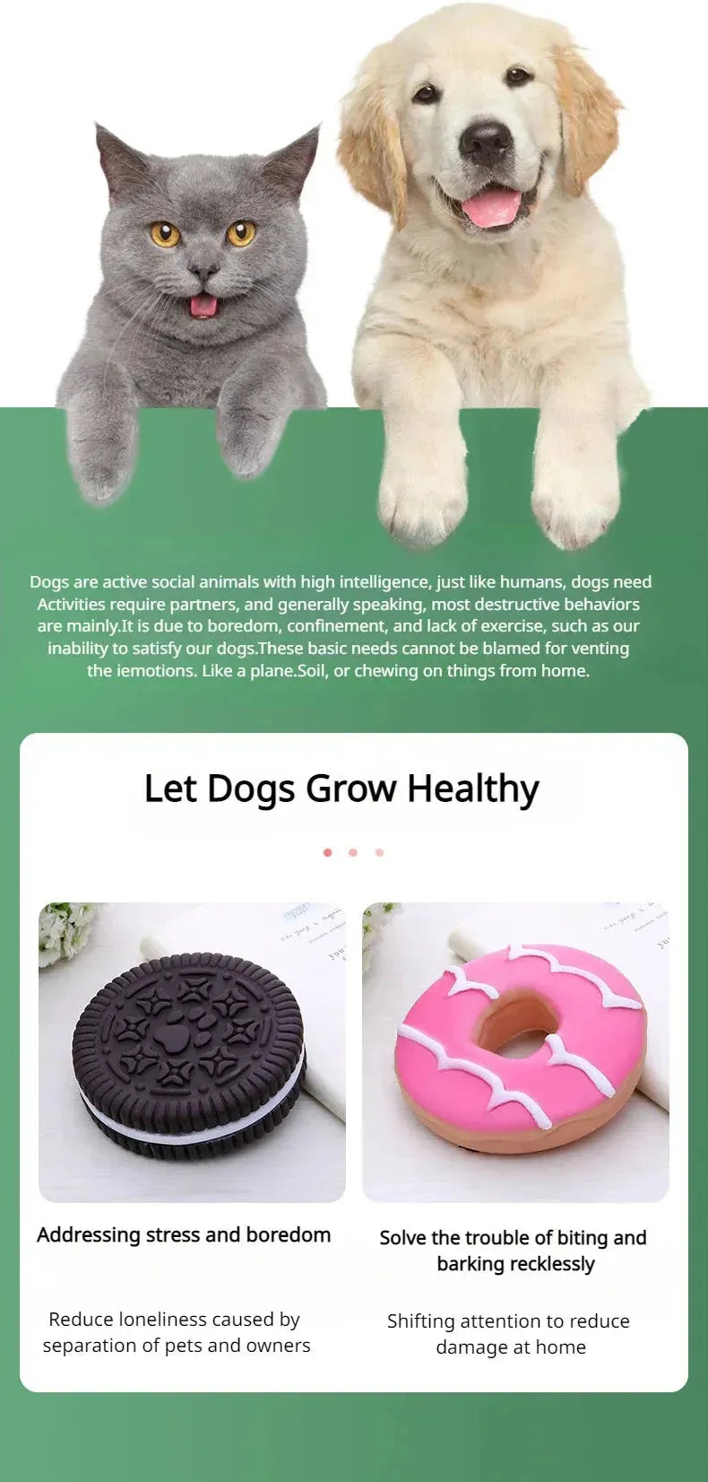 Dog Chewing Toy Simulation Biscuit Cake Anti Bite Latex Plaything Grinding Teeth Cleaning Interactive Training Toys Pet Supplies