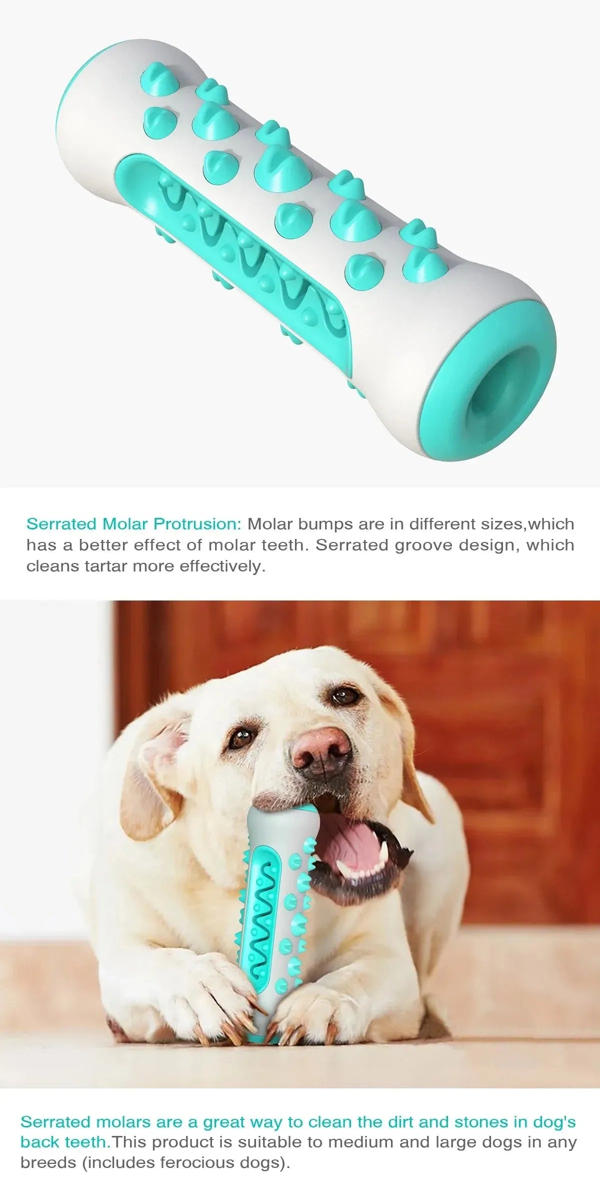 Pet Toothbrush Stick Dog Toy For Medium Large Dog Interactive Bone Chew Toys Bite Resistant Teeth Clean Labrador Beagle Supplies